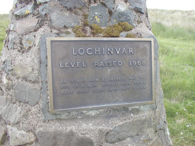 Lochinvar Castle plaque